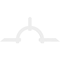 Ekena Millwork Ericson Architectural Grade PVC Gable Bracket, 108"W x 45"H x 2"D x 6"F, 10/12 Pitch GBP108X45X0206ERI00 - alternate 5
